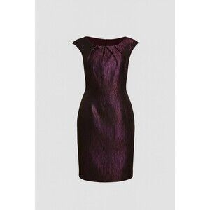 Coldwater Creek Iridescent Night Out Event Sheath Dress Women Size 16 Sleeveless